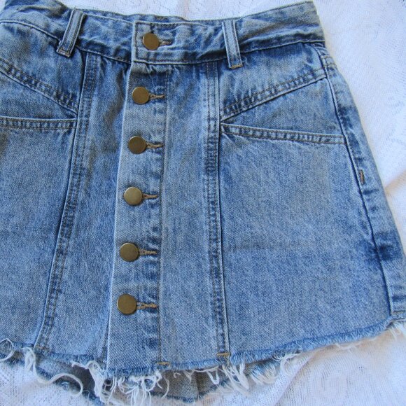 Rag & Bone  Women Shorts-Skort, M, Denim, Blue, waist 24in - Picture 5 of 5